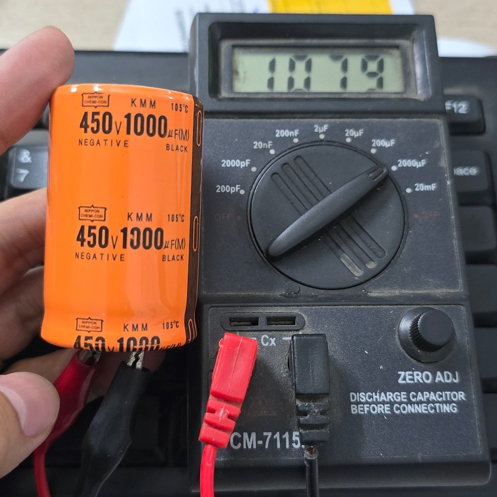 Tụ 1000uF 450V 35x55mm màu cam