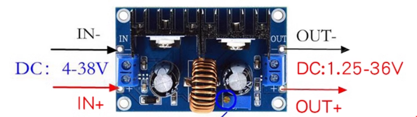 Module hạ áp DC-DC 4-38V 8A XL4016