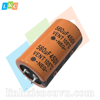 Tụ điện 560uF 450V 30*50mm (màu cam)