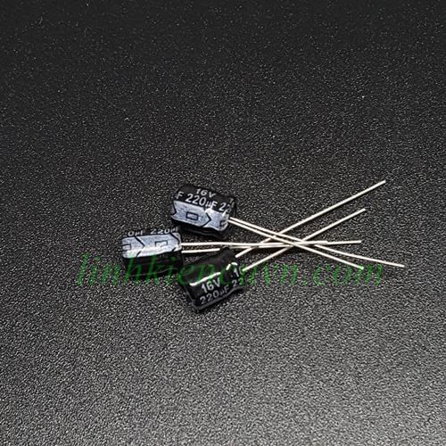 Tụ 220uF 16V (6x7mm)