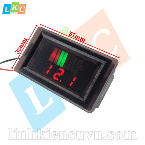 Module đo điện áp 0.56 inch đỏ kèm dung lượng pin 13.5V chống nước