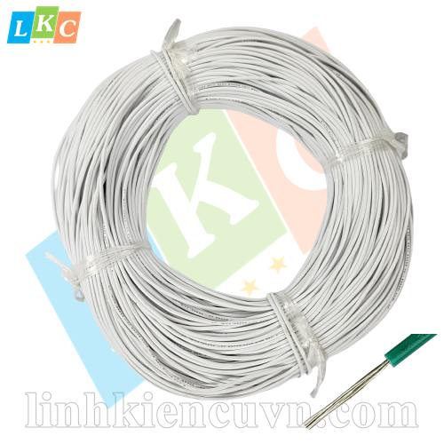 Dây cáp 26AWG màu trắng (10 mét 1 cuộn)