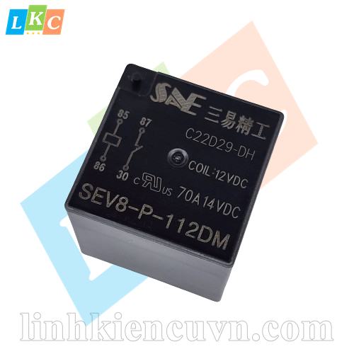 Relay 12V 70A SEV8-P-112DM mới