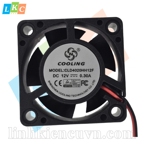 Quạt tản nhiệt Cooling 4x4x2cm 12V 0.3A