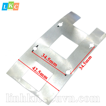 Kẽm nối pin 32650 dày 0.2mm loại có khung nhựa lỗ 34.5mm (met)