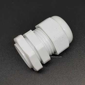 Đầu nối cáp ốc siết cáp PG16 trắng