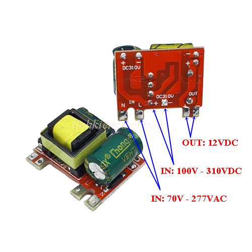 Module nguồn hạ áp 12V 300mA