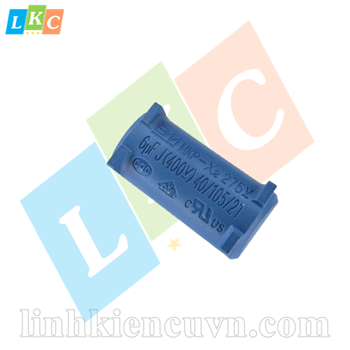 Tụ 6uF BM màu xanh đứng