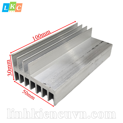 Nhôm tản nhiệt 2 tầng 100x50x30mm