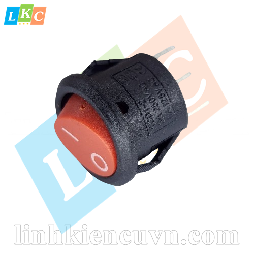 Công tắc KCD1 15mm 3A 250V đỏ 2 chân