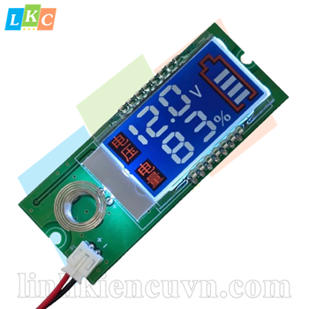 Mạch báo pin lithium LCD 3S bật tắt cảm ứng