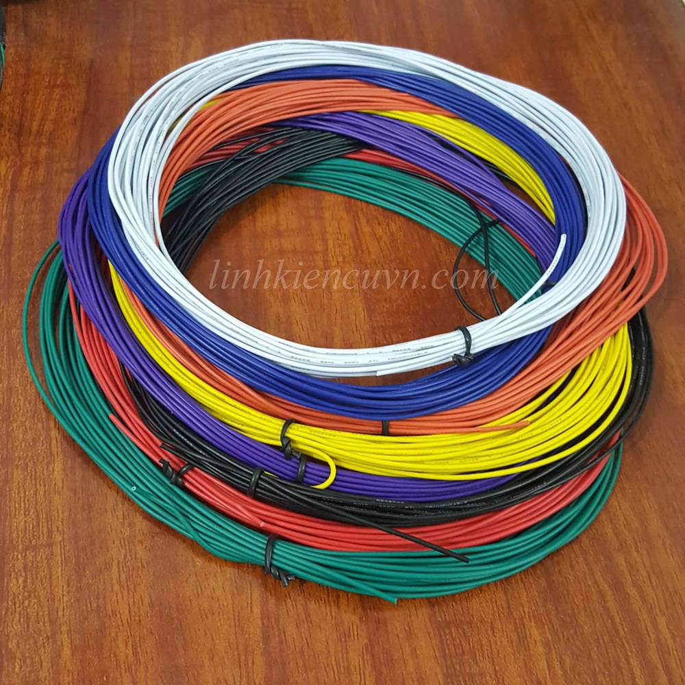 Dây cáp 24AWG màu tím (10 mét 1 cuộn)