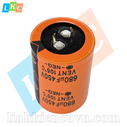 Tụ điện 680uF 450V 35x50mm (cam)